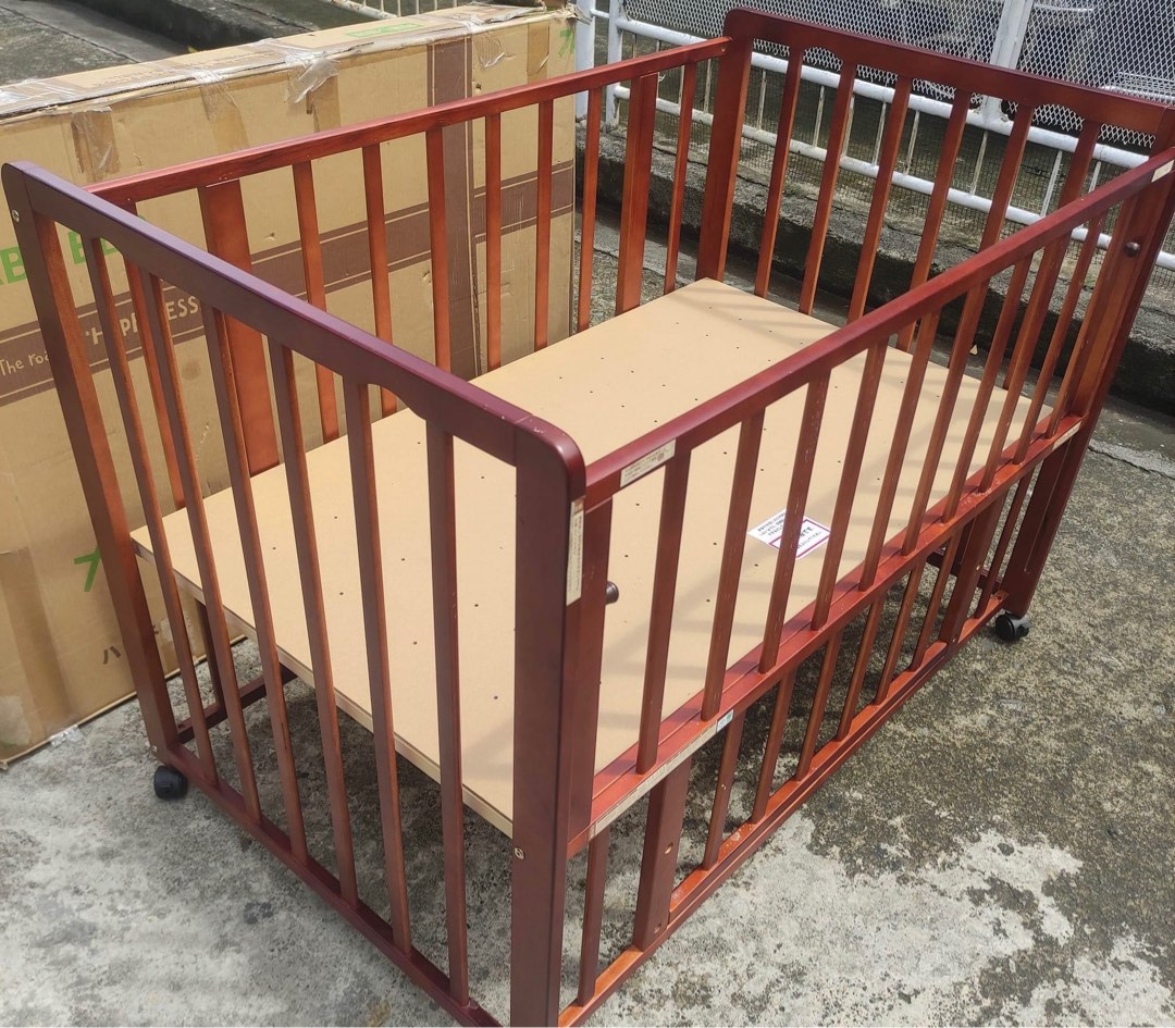 Japanese Wooden Crib, Babies & Kids, Baby Nursery & Kids Furniture, Cots & Cribs on Carousell