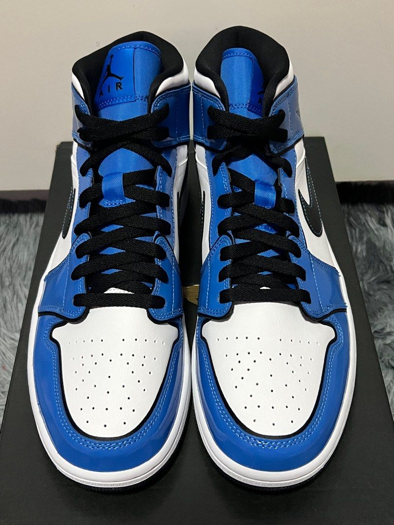 jordan aj 1 mid se signal blue