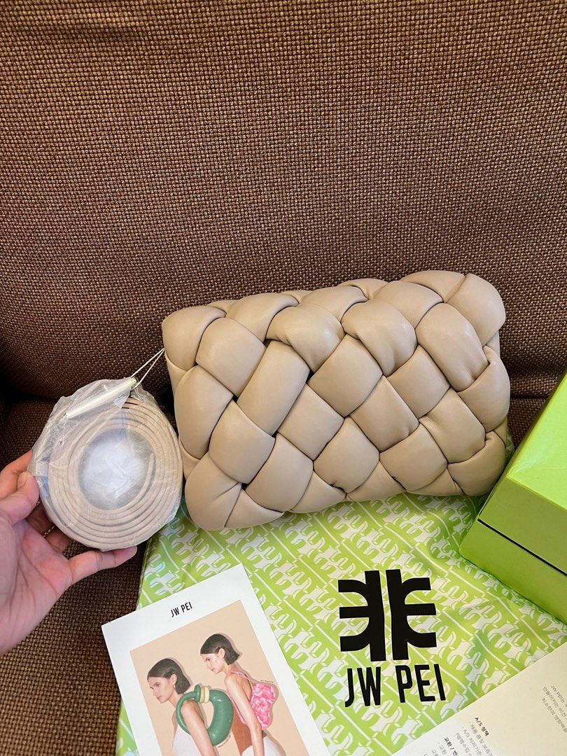 JWPei Maze Bag (Category: Luxury Bags & Wallets) located in Pasay City. Submitted by netuy (Listing ID 1253729368, Image 3). Description: Bought in Korea this year only. Color: Almond Soft vegan leather Silver hardware Comes with strap Complete inclusions - box, dustbag Can be cross body bag, shoulder bag or clutch. *last photo from jwpei website (fyr).