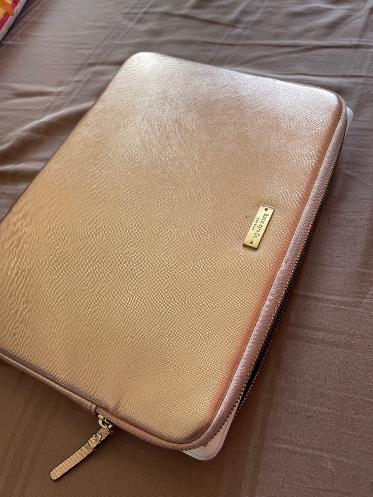 Kate spade rose gold laptop sleeve hot sale