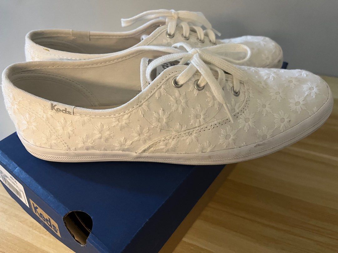 Keds champion store eyelet sneaker white