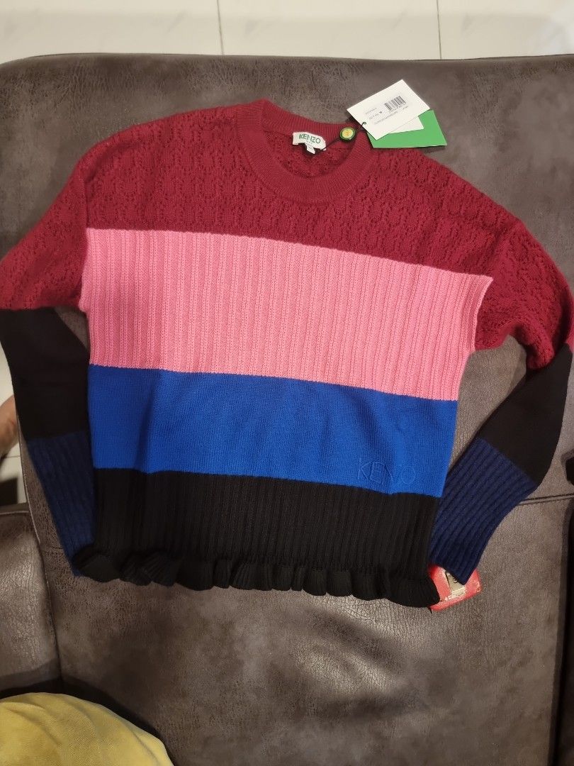 Kenzo colorblock sweater hot sale