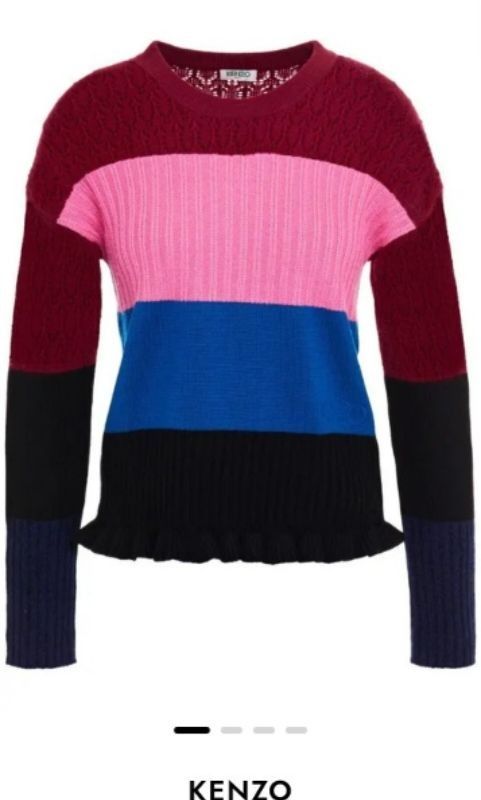 Kenzo on sale colorblock sweater