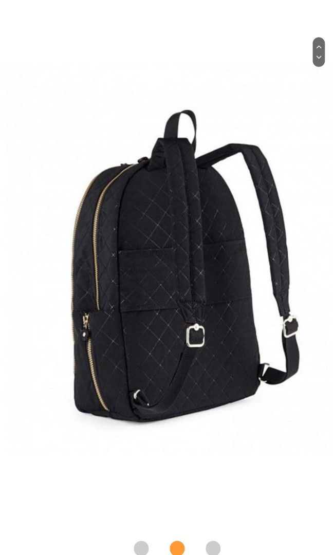 kipling black deeda laptop backpack w gold details authentic, Women's