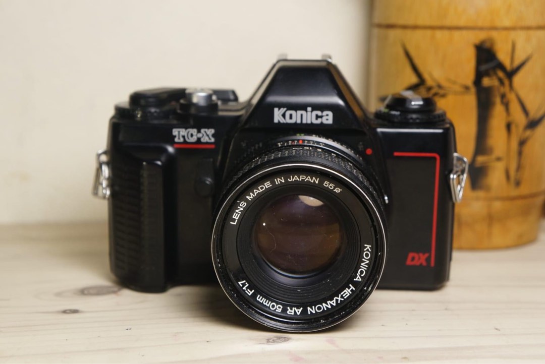 Konica TGX SLR Film Camera, Photography, Cameras on Carousell