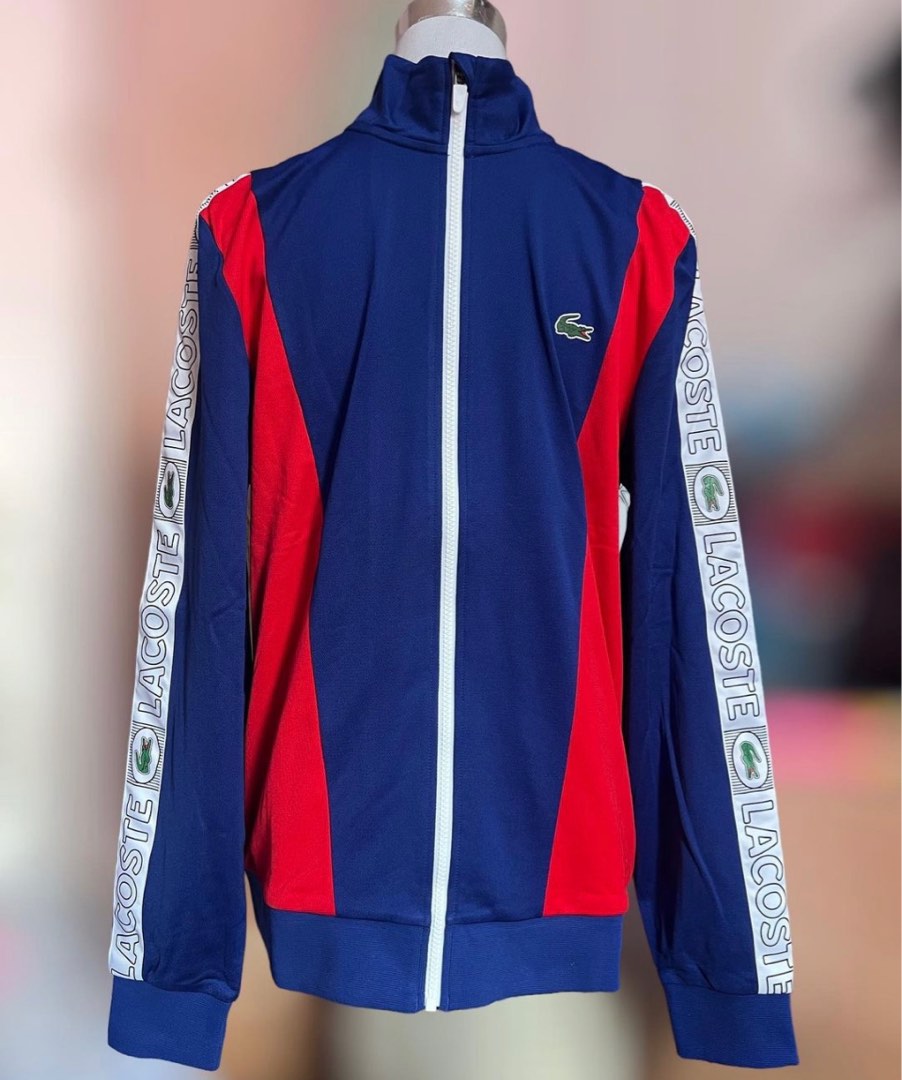 Lacoste Sport jacket in blue & red