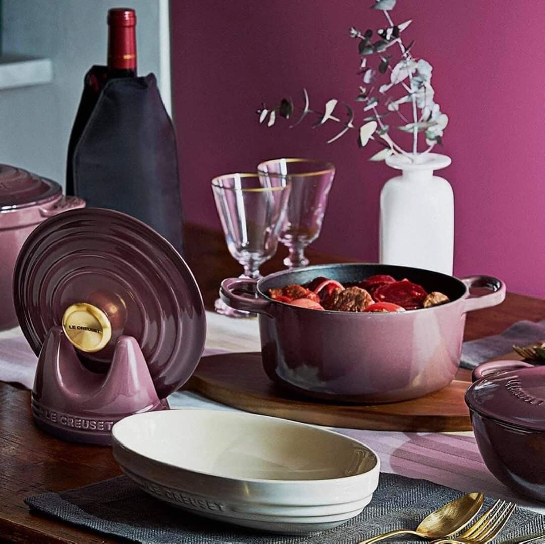 Authentic Le Creuset Fig Collection, Furniture & Home Living ...