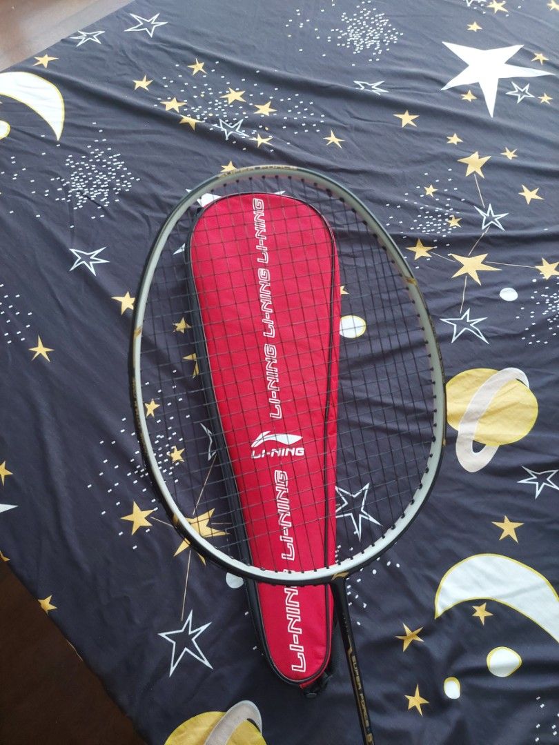 Lining Racket Red Li-Ning racket, Sports Equipment, Sports & Games, Racket & Ball Sports ...