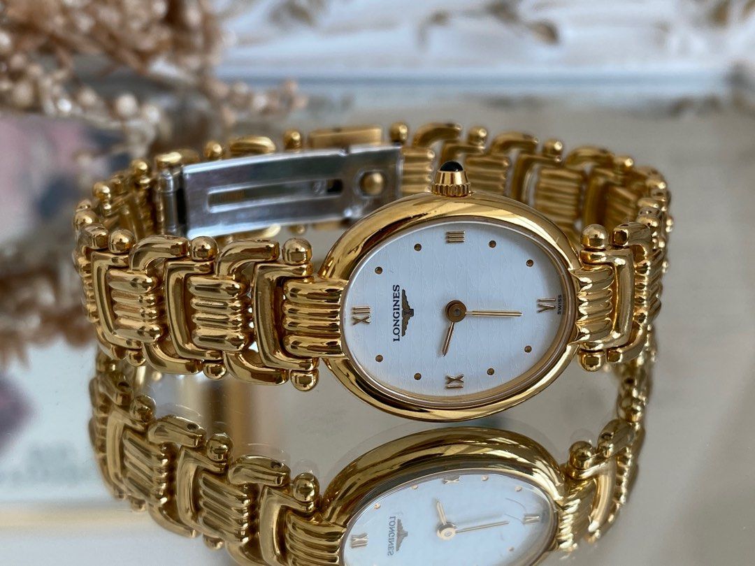 Longines Oval Vintage Bracelet Watch Gold Classic