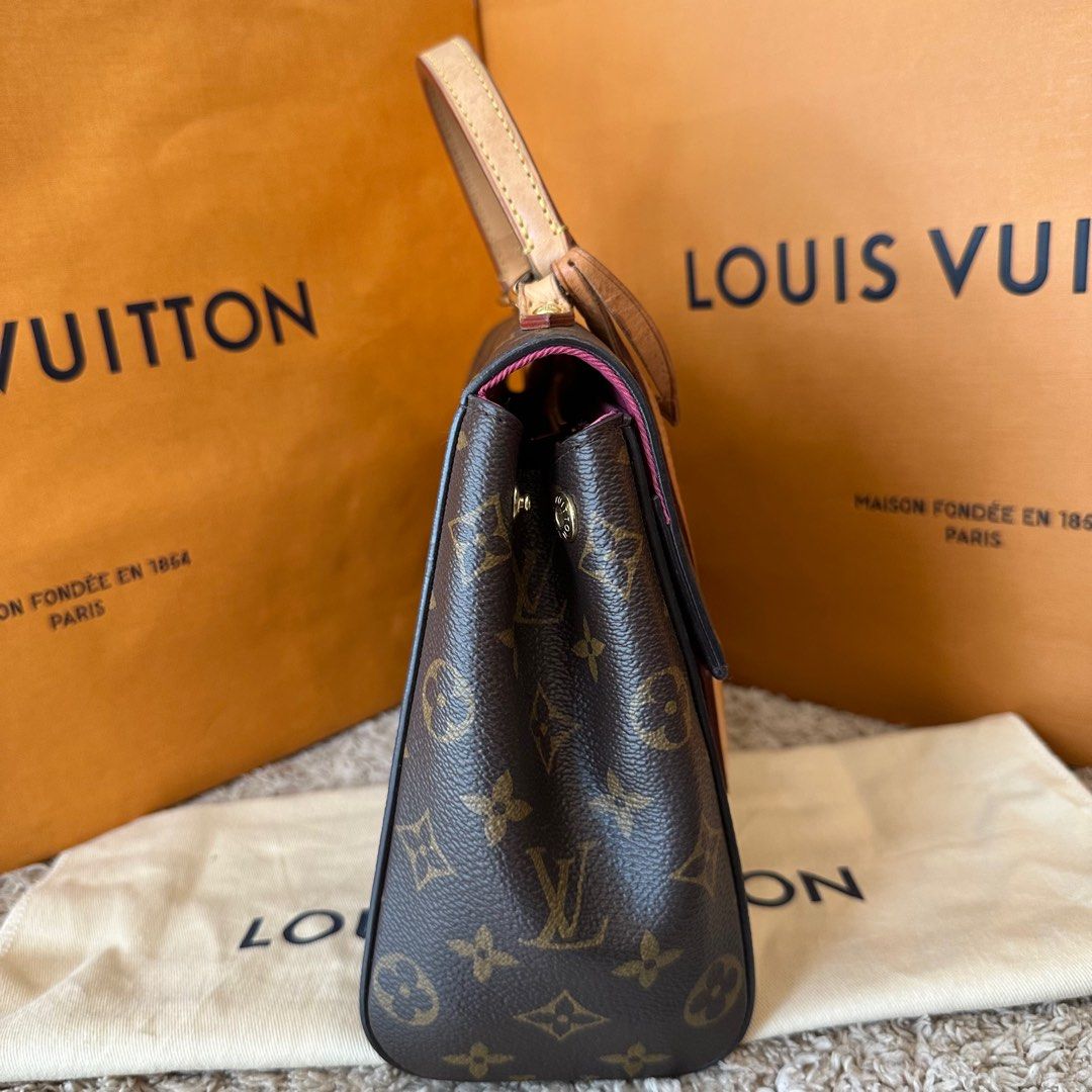 At Auction: Louis Vuitton, Louis Vuitton Cluny Monogram Canvas Top Handle Monogram  BB