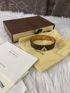 Louis Vuitton Monogram Essential V Bracelet, Brown, 19cm