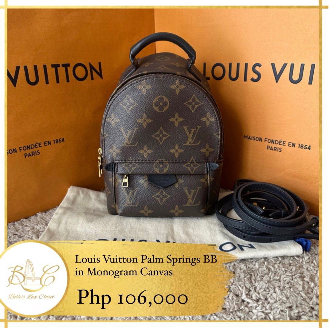 Louis Vuitton Palm Springs BB, Luxury, Bags & Wallets on Carousell