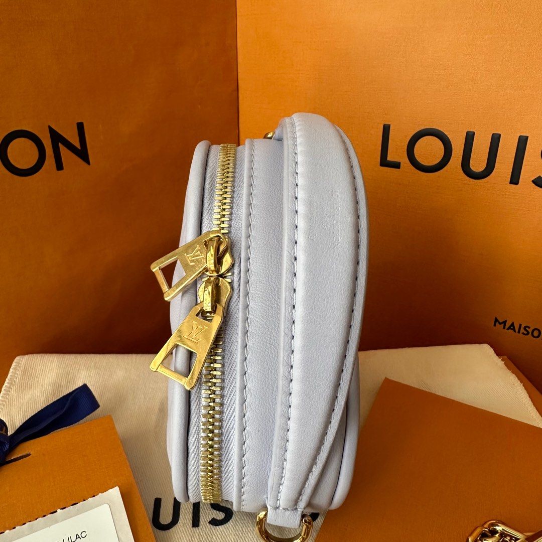 Louis Vuitton Lilac Bubblegram Calf Leather Pop My Heart Pouch, myGemma, QA