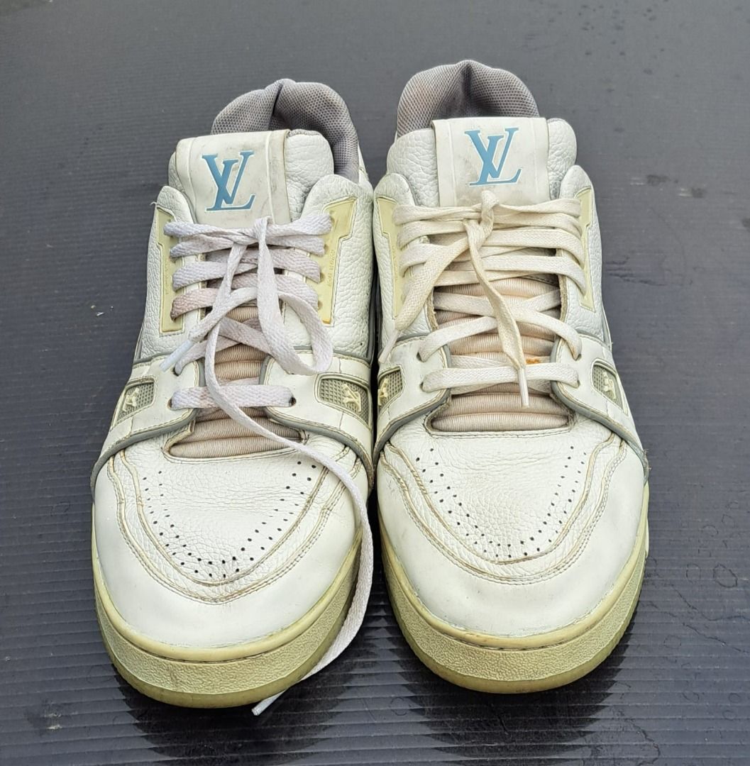 Louis Vuitton trainer, Fesyen Pria, Sepatu , Sneakers di Carousell
