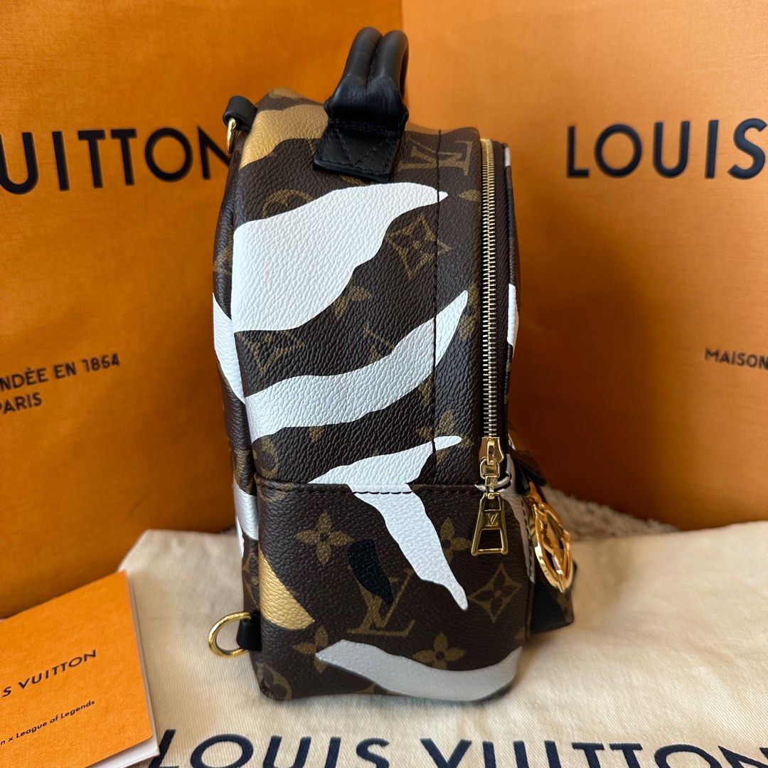 Louis Vuitton Palm Springs Backpack Limited Edition LOL League of Legends  Monogram Canvas Mini Brown 2322881