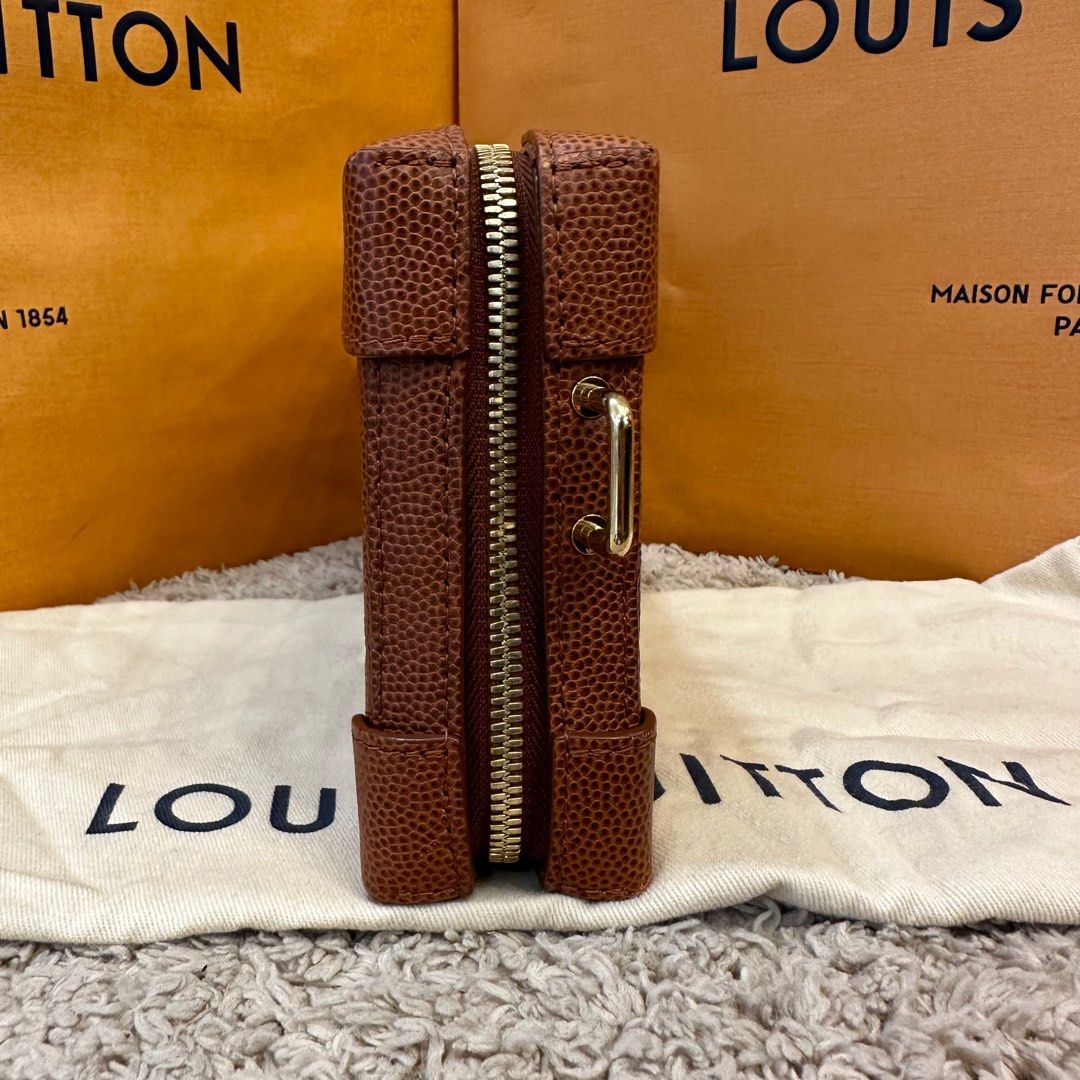 Louis Vuitton x NBA Zippy Wallet Vertical Brown in Ball Grain