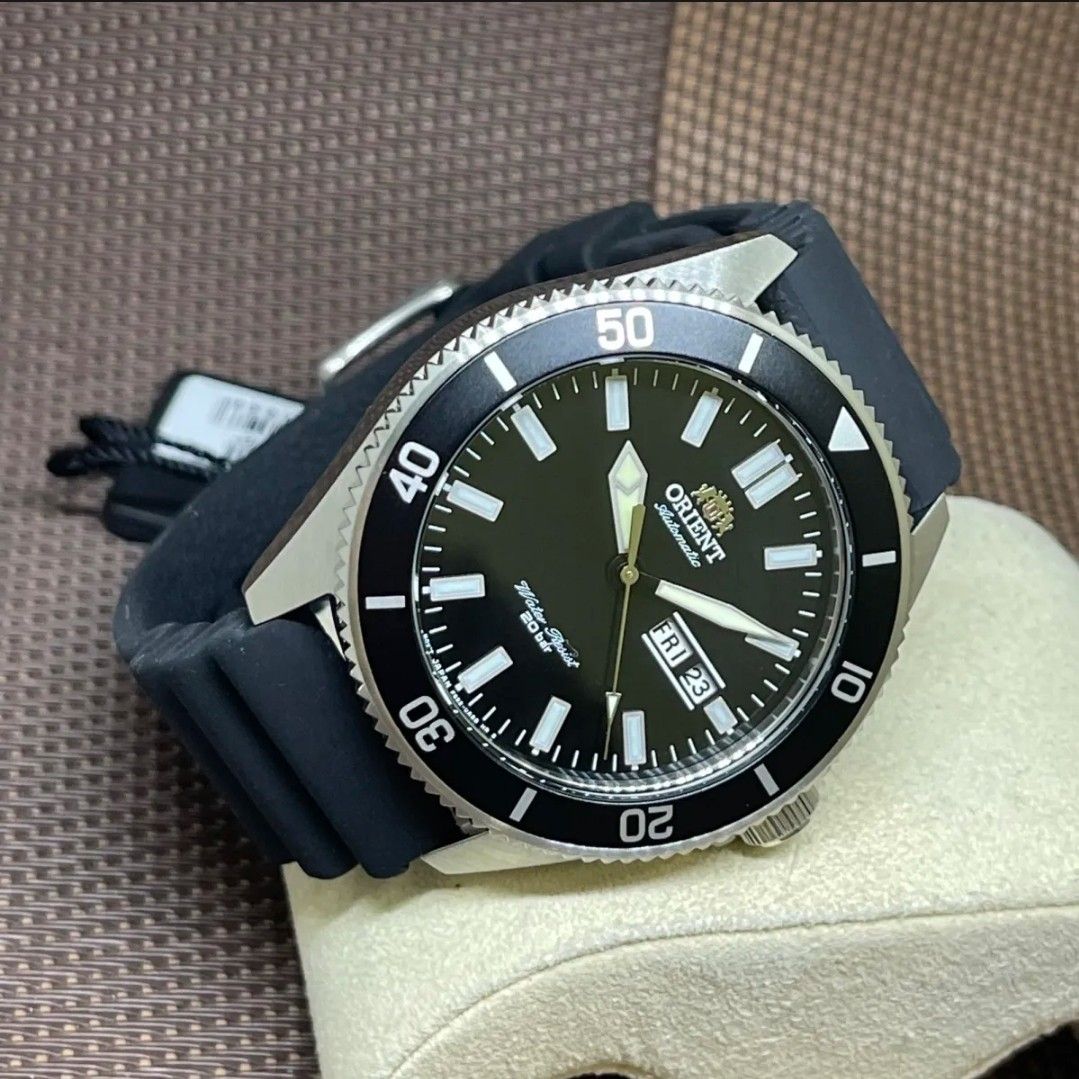 Orient mako xl rubber strap store