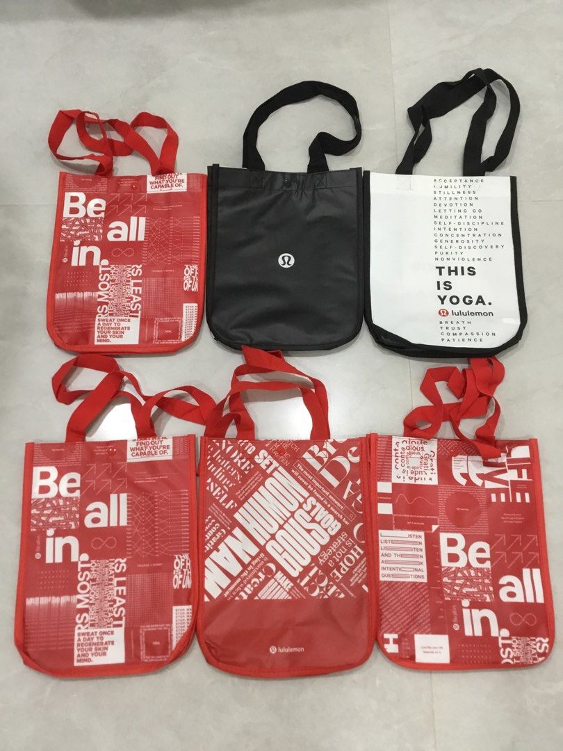 Lululemon Reusable Tote Bags Authentic Women s Fashion Bags Wallets Tote Bags on Carousell