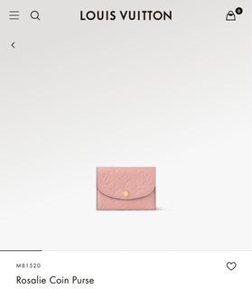 Louis Vuitton Rosalie Coin Purse M81520 Rose Poudre Pink -- https