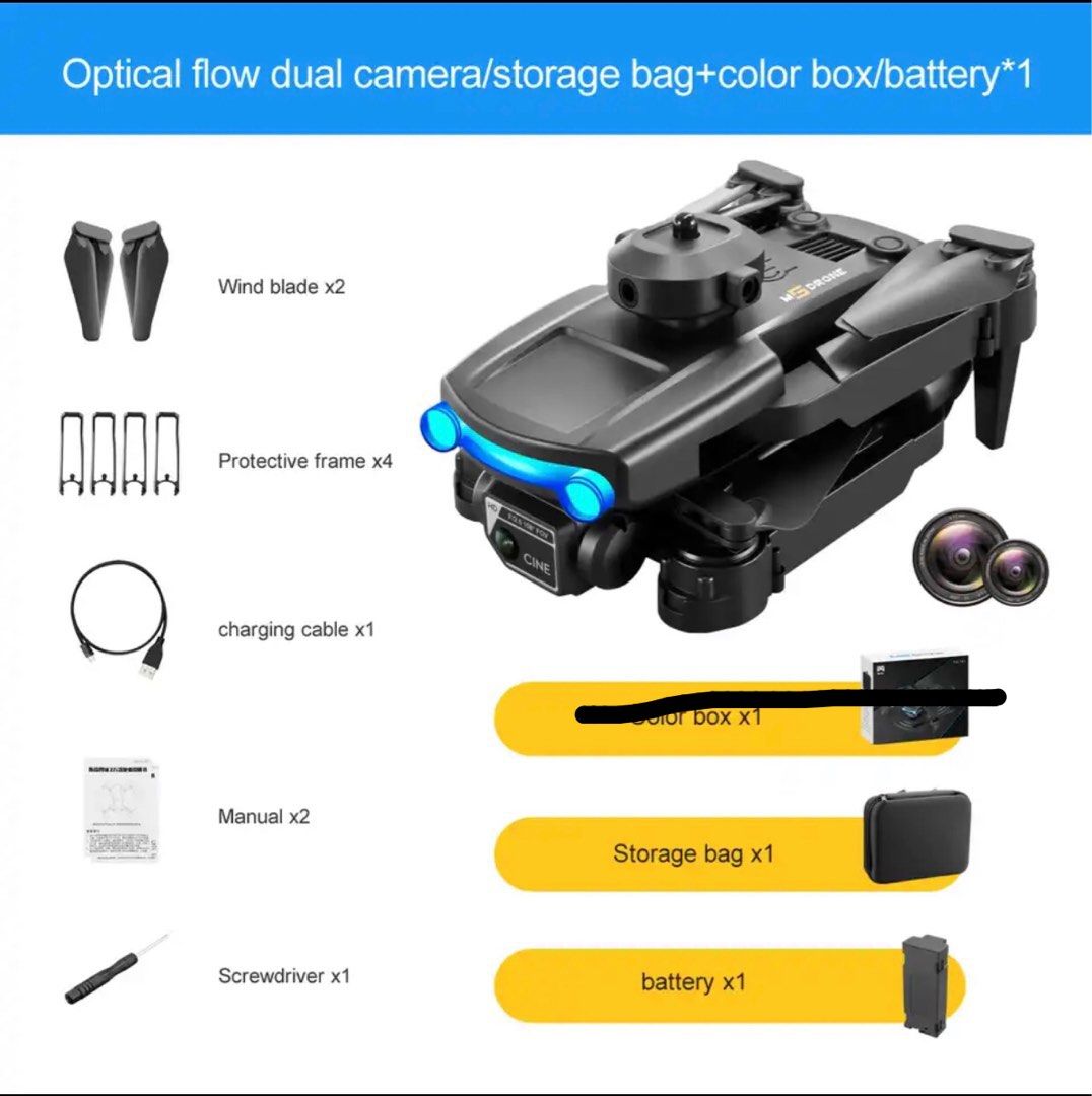 M5 4k Camera Drone Fpv Rc Plane Toys For Children Quadcopter