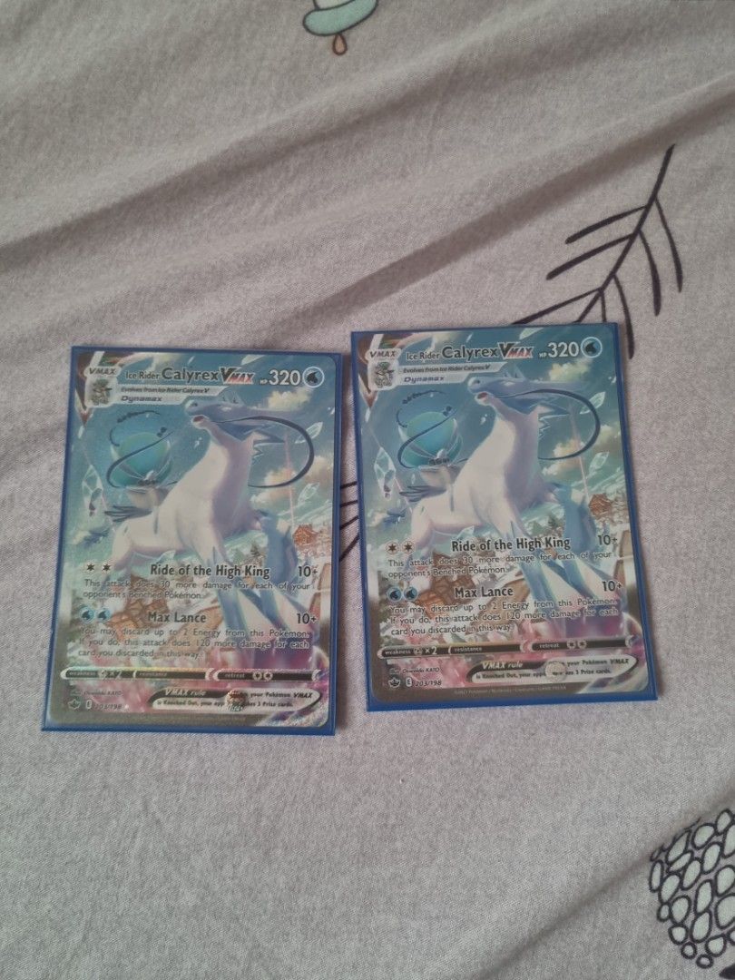 POKÉMON TCG - Ice Rider Calyrex VMax Alternate Art Secret Rare - 203/198 - CGA Graded 9.5 main image 1