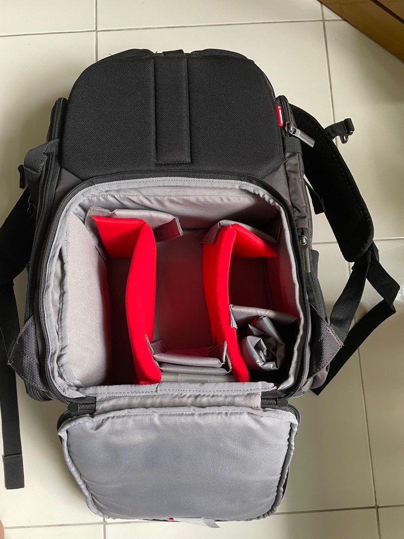 Manfrotto camera backpack 25L with raincoat Photography Photography Accessories Camera Bags Carriers on Carousell