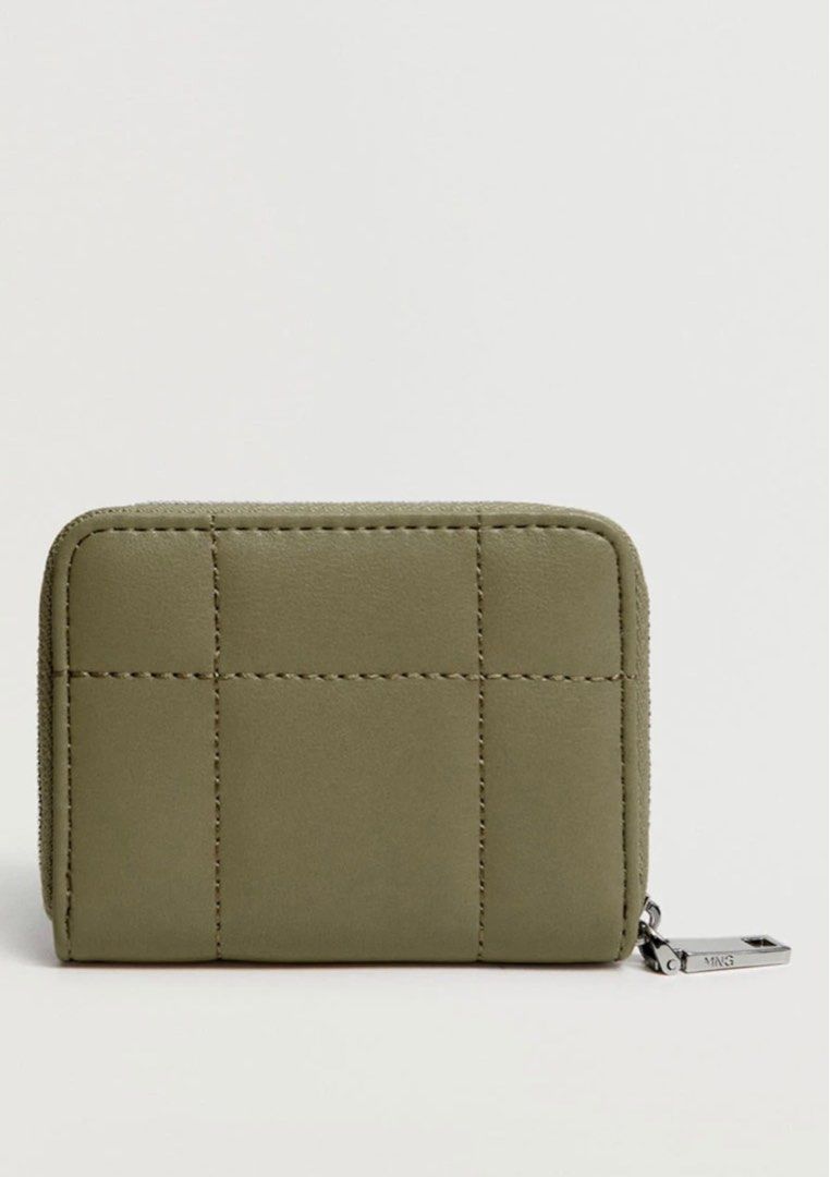 Mango quilted coin purse sales