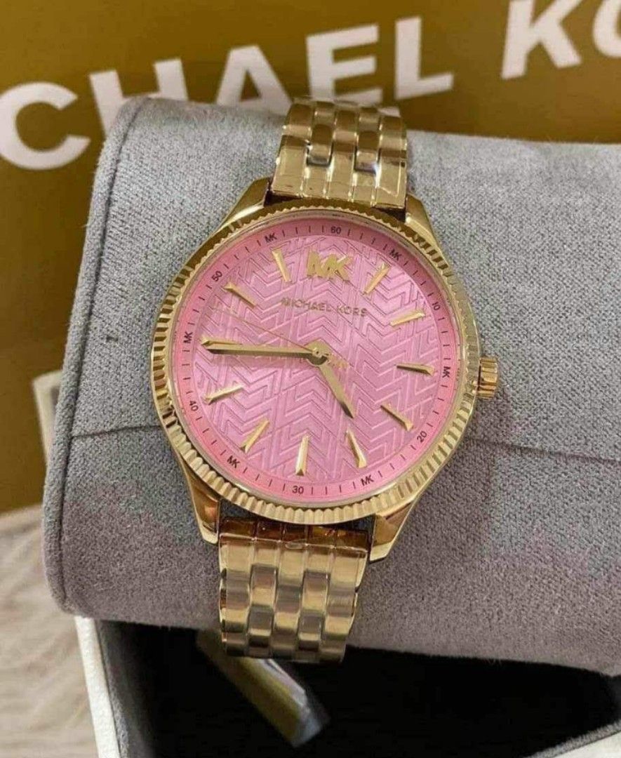 Michael Kors Lexington Pink Dial Luxury Watches on Carousell