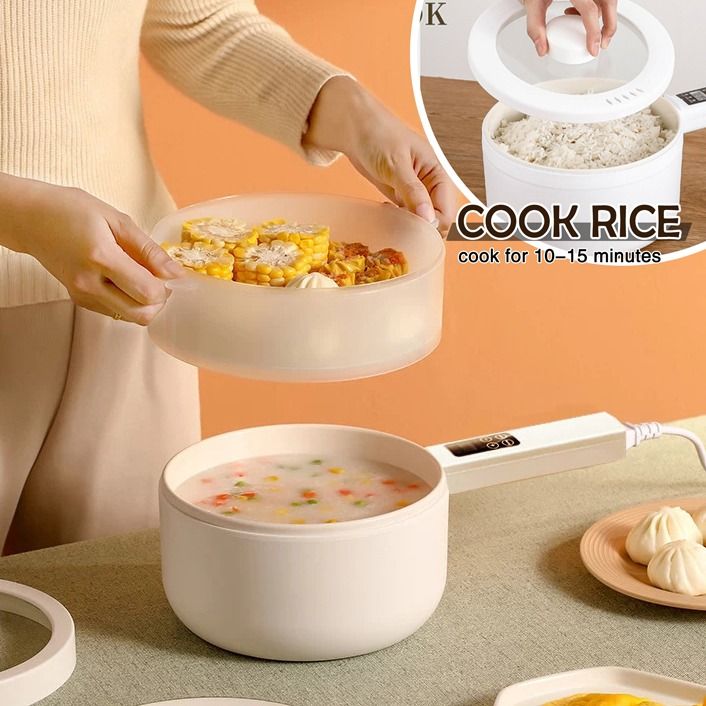 Mini Electric Cooker Multi Function Frying Pan Student Dorm Hotpot ...