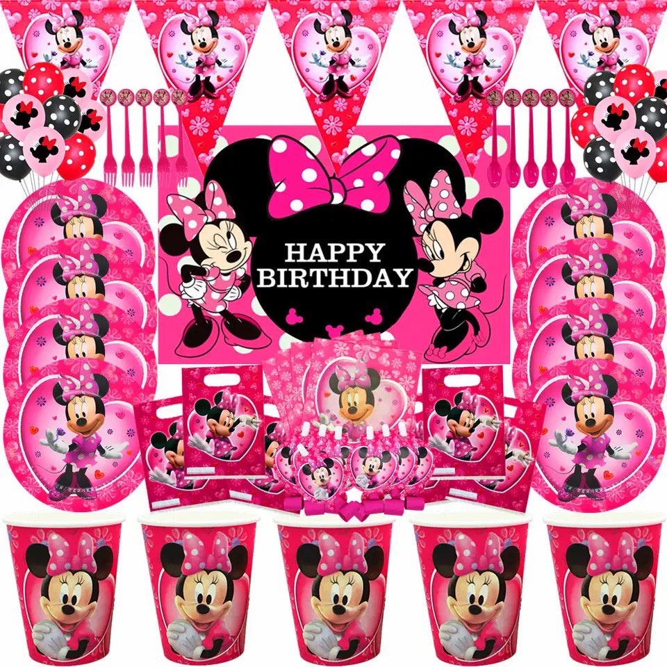 Mini Mouse Deco Minnie Mouse birthday party supplies - party deco, Hobbies & Toys ...