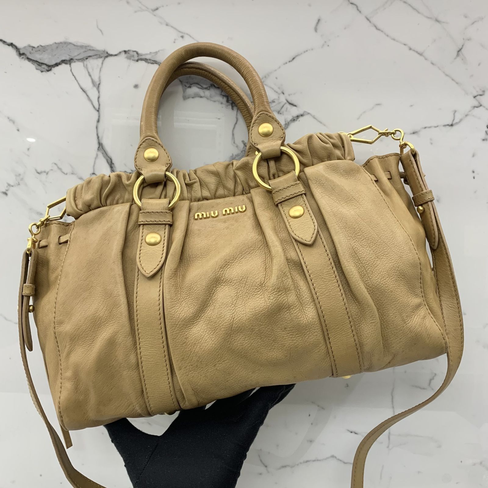 miu miu brown bag