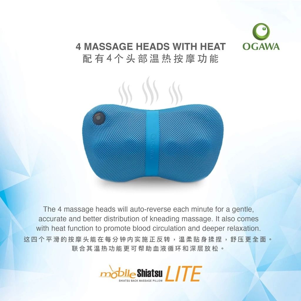 Portable shiatsu massage pillow cheap