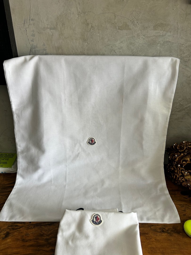 Moncler canvas dust bag Men s Fashion Bags Belt bags Clutches