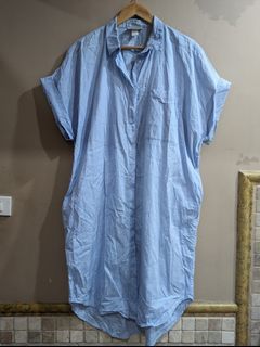 Monki linen polo dress
