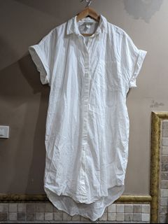 Monki linen polo dress