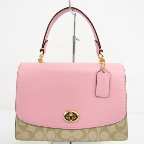 Coach tilly top handle satchel 2025 pink