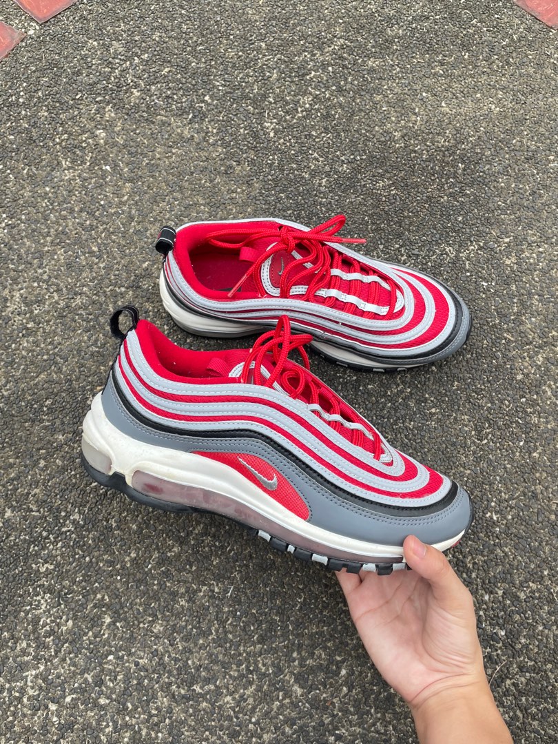 Air max 97 sales dark grey gym red