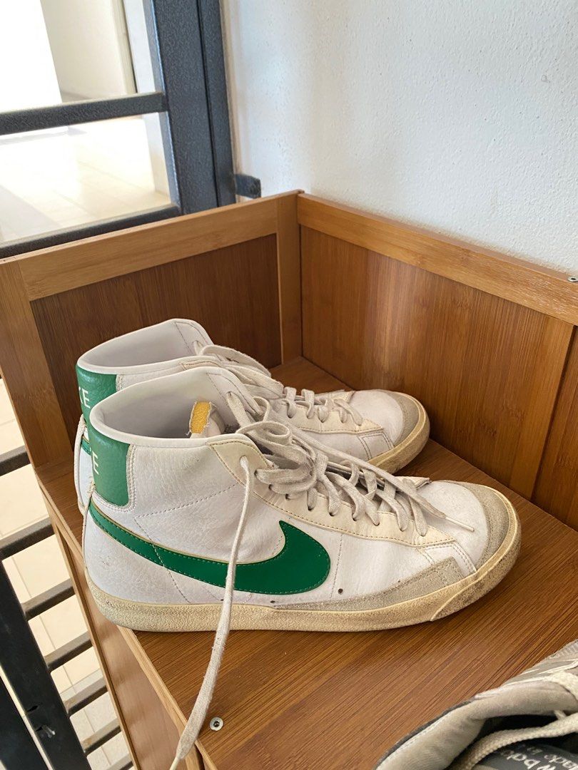 Nike blazer mid 77 sale lucid green on feet