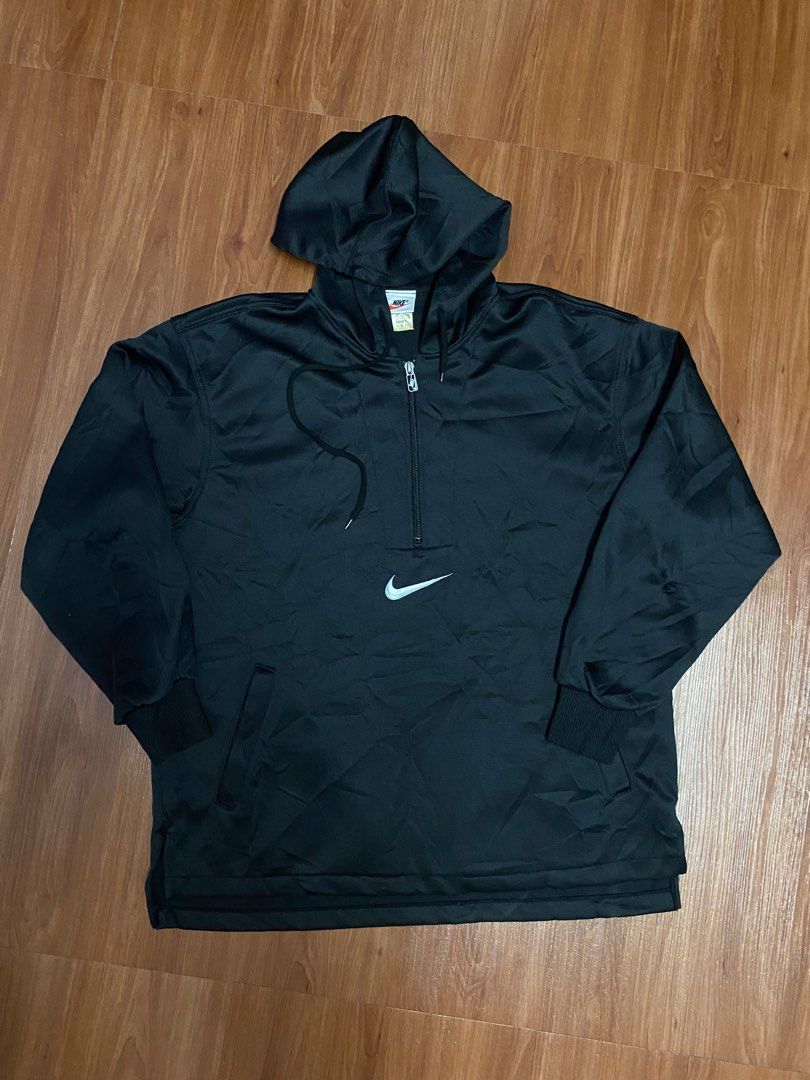 Nike Center Hoodie Tracktop Vintage Vtg Half Zipfly
