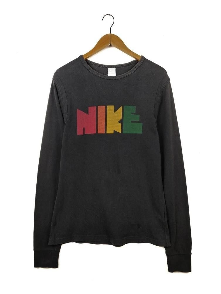 Nike Rainbow Big Spellout Sweater Sweatshirt Pullover Men s