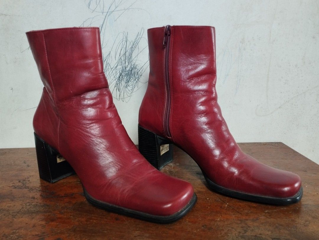 9 west leather 2025 boots