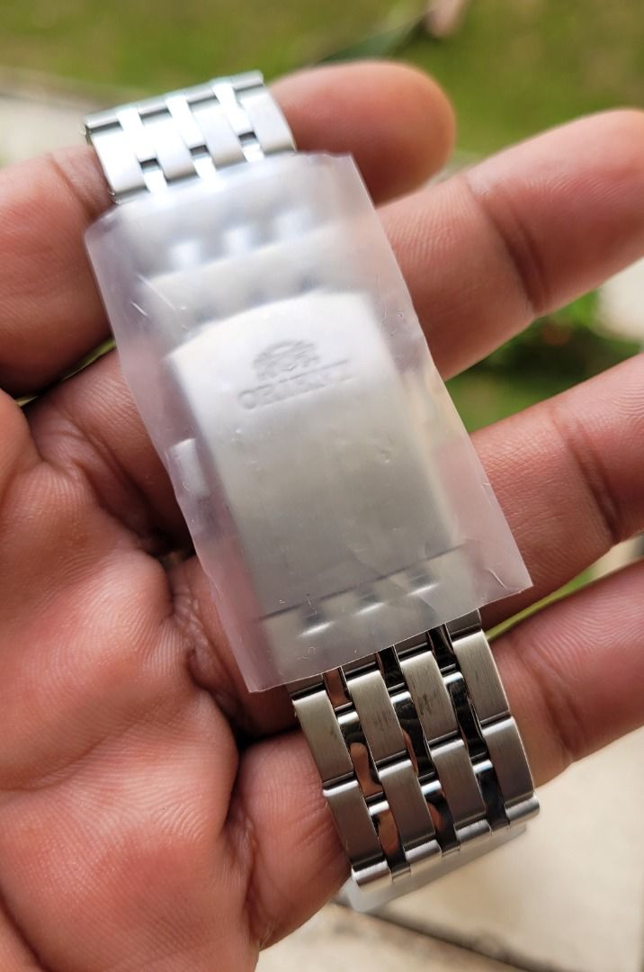 NOS JDM Orient Sapphire Fluted Bezel Made in Japan Piano Black Dial