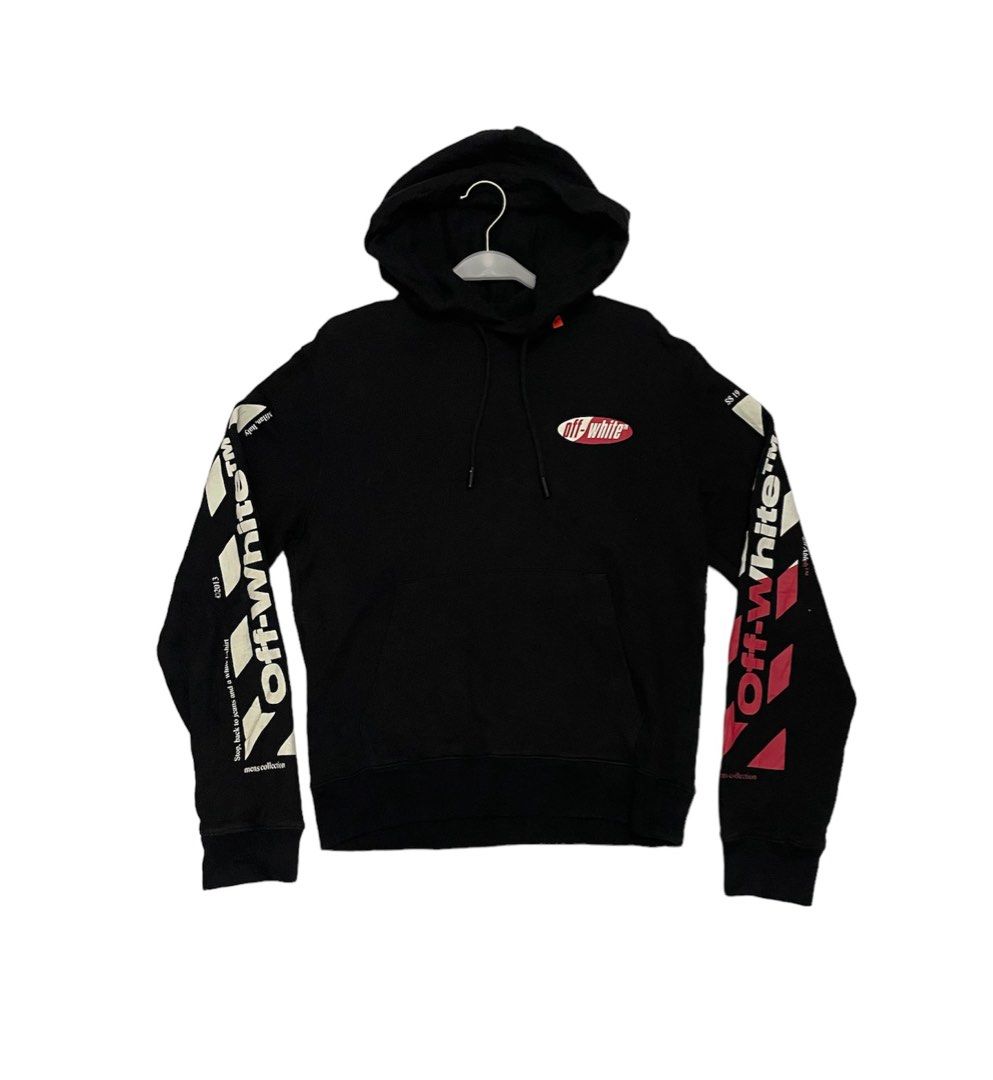 Off white split deals logo hoodie
