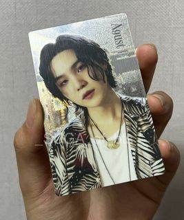 [ONHAND] OFFICIAL SUGA D-DAY TOUR MERCH METALLIC PHOTOCARD