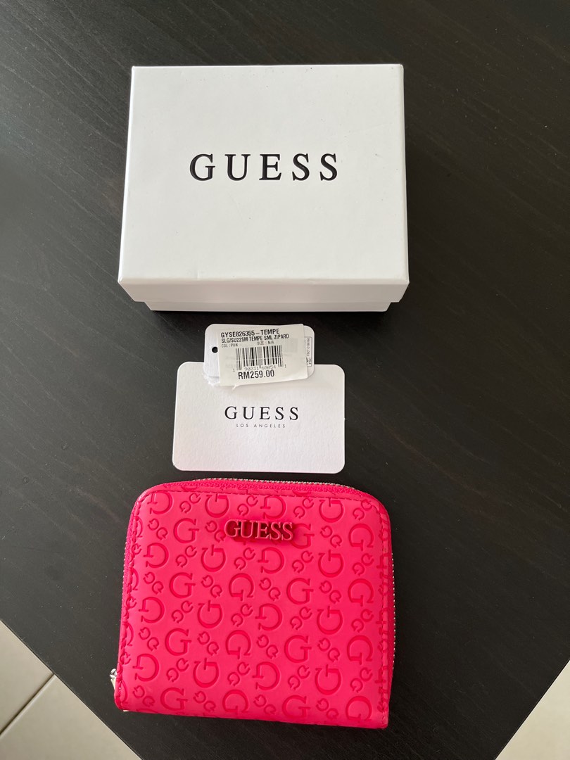 ORIGINAL GUESS WALLET BEAUTIFUL PINK FUSCHIA., Women's Fashion, Bags