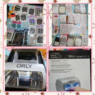 Orly gel 甲機及44張指甲貼紙