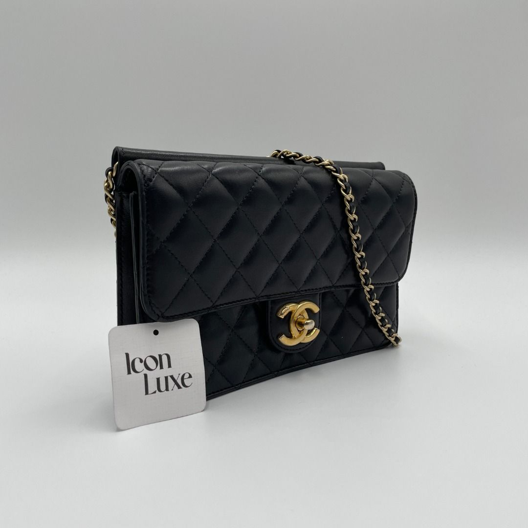 chanel black crossbody purse new