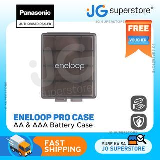 Panasonic Eneloop Pro Storage Case For AA and AAA Battery (Obsidian Grey) | JG Superstore
