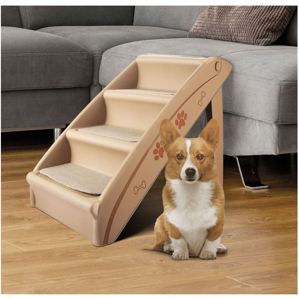 Pet Stairs Folding Dog Cat Animal Step Ramp Ladder, Pet Supplies, Homes ...