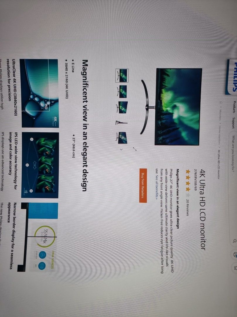 Philips 276e ultra hd monitor, Computers & Tech, Parts & Accessories ...